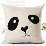 Deer Love Star Panda Printed Cotton Linen Pillowcase Decorative Pillows Cushion Use For Home Sofa Car Office Almofadas Cojines