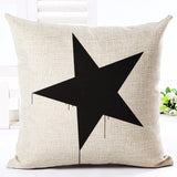 Deer Love Star Panda Printed Cotton Linen Pillowcase Decorative Pillows Cushion Use For Home Sofa Car Office Almofadas Cojines