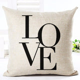 Deer Love Star Panda Printed Cotton Linen Pillowcase Decorative Pillows Cushion Use For Home Sofa Car Office Almofadas Cojines