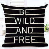 Deer Love Star Panda Printed Cotton Linen Pillowcase Decorative Pillows Cushion Use For Home Sofa Car Office Almofadas Cojines