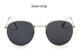 Classic Rose Gold Round Sunglasses Women Fashion Brand Designer Steam Punk Sun Glasses Men Metal Frame Mirror Female Shades