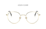 Classic Rose Gold Round Sunglasses Women Fashion Brand Designer Steam Punk Sun Glasses Men Metal Frame Mirror Female Shades