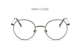 Classic Rose Gold Round Sunglasses Women Fashion Brand Designer Steam Punk Sun Glasses Men Metal Frame Mirror Female Shades