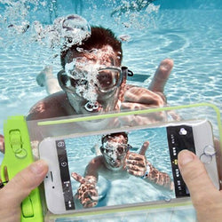 Universal waterproof mobile phone cases Noctilucent transparent touchable pouch beach dry bag for galaxy s6 s7 iphone 6s plus
