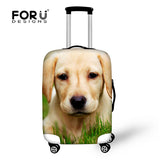 Husky Pattern Men Women Travel Accessories Luggage Protective Elastic Covers Stretch Bags for Suitcase Cover For 18''-30'' Case