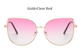 Oversized Gradient Cat Eye Sunglasses