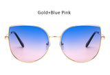 Oversized Gradient Cat Eye Sunglasses