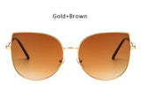 Oversized Gradient Cat Eye Sunglasses