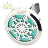 Travel Beach 30mm Diffuser 316 Stainless Steel Car Aroma Locket Essential Oil Car Diffuser Locket Free 10Pcs Pads
