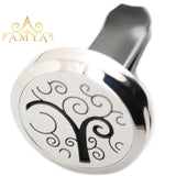 Travel Beach 30mm Diffuser 316 Stainless Steel Car Aroma Locket Essential Oil Car Diffuser Locket Free 10Pcs Pads