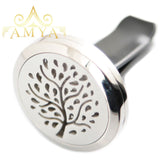 Travel Beach 30mm Diffuser 316 Stainless Steel Car Aroma Locket Essential Oil Car Diffuser Locket Free 10Pcs Pads