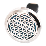Travel Beach 30mm Diffuser 316 Stainless Steel Car Aroma Locket Essential Oil Car Diffuser Locket Free 10Pcs Pads