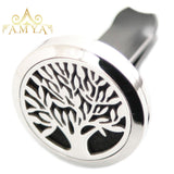 Travel Beach 30mm Diffuser 316 Stainless Steel Car Aroma Locket Essential Oil Car Diffuser Locket Free 10Pcs Pads