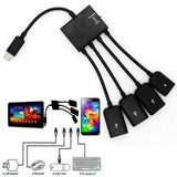 4 Ports Micro USB Cable