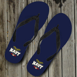 Navy Flip-Flops