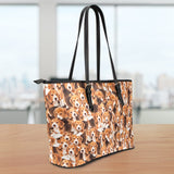 Beagles Large Leather Tote