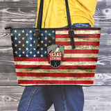 Texas Strong Small Leather Tote Bag