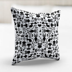 Cats White Pillowcase