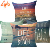 2016 Real Capa De Almofada Decorative Pillows Sea Marine Style BEACH Cushion Cover Passionate Printed Sofa Throw Pillow Case