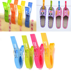 4Pcs Towel Clips Prevent Blanket Clothes Blowing Away Plastic Beach Towel Clips For Home Accessories Random Color