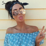 Simplee Retro sunglasses women 2017 Summer beach alloy sun glasses Fashion streetwaer sunglasses