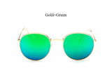 RCoodaysuft ound Sunglasses Women Brand Designer Female  Point Sun Glasses Rayed Women Men Lady Mirror 2017 Vintage UV400