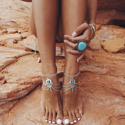 Barefoot sandals beach foot jewelry ankle bracelet cheville enkelbandje boho Anklet bohemian anklets for women tobillera