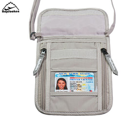 Hopsooken Travel Neck Pouch Bag Passport Holder Rfid Organizer Accessories Bag 100% Waterproof Quality Nylon Neck Pouch HS167